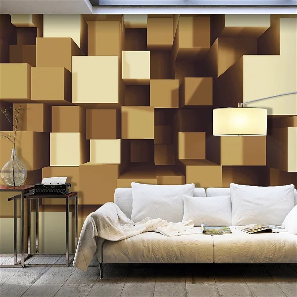 self adhesive 3d wallpaper geometric harmony