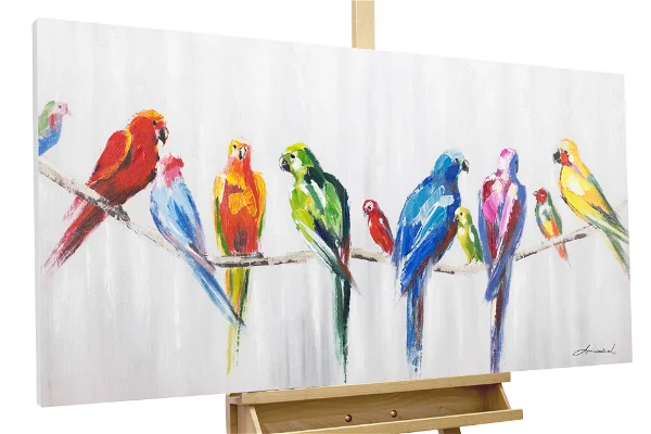 An image of a group of birds all together in one string