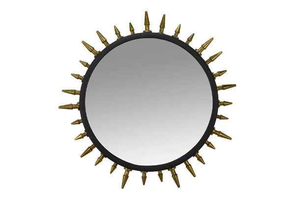 An image of a metal wall mirror