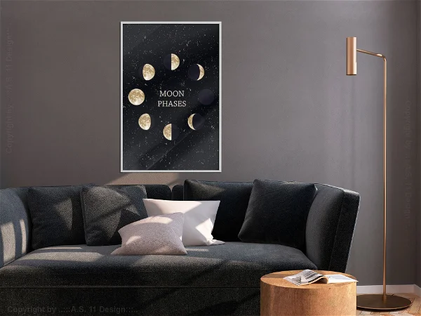 An image of a Poster In the Rhythm of the Moon in the living room