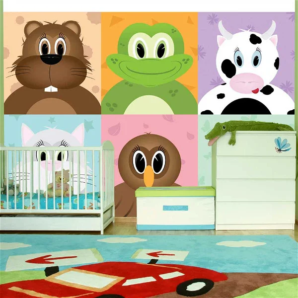 A wallpaper image of different kind of Animals