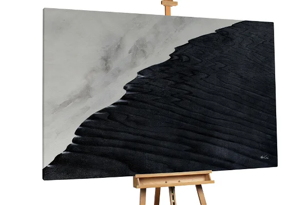 An image of a black wing in a painting