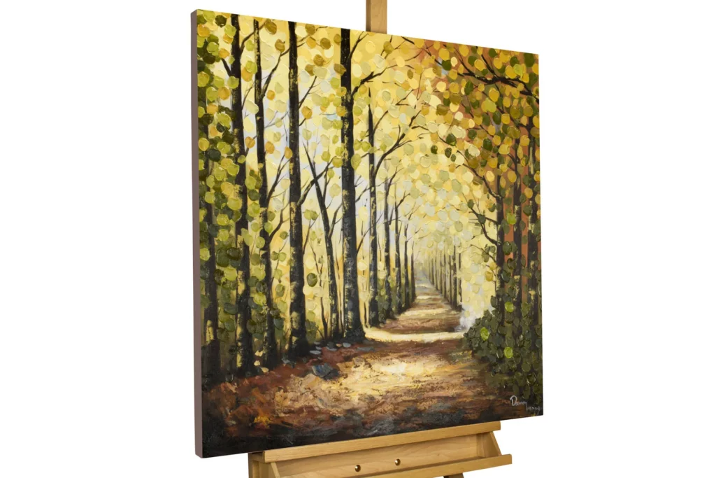 Acrylic painting-wege-des-waldes