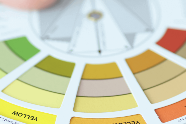 Tavolozza dei colori della carta da parati per la camera da letto