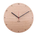 Designer clock 'Bergtouhr (oak round)'