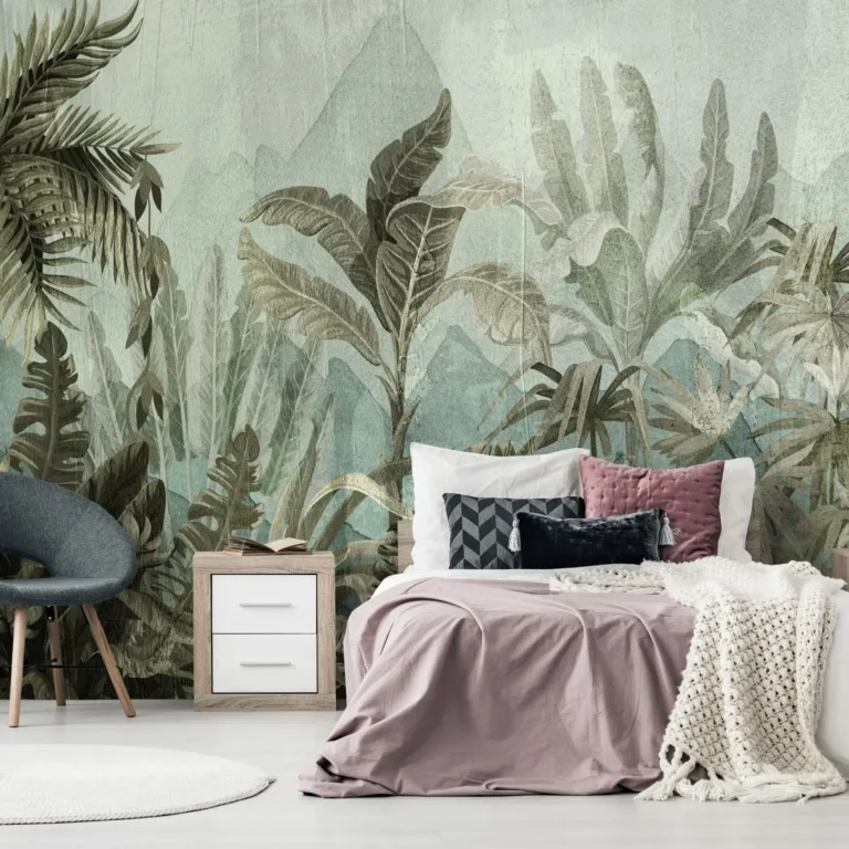 carta da parati montagna giungla