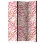 Room divider screen 'Palm Red'