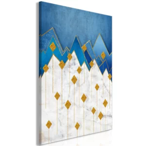 Stampa artistica su tela 'Snowy Land Vertical'