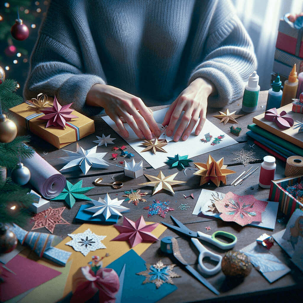 artigianato da ornamenti di cristallo invernali