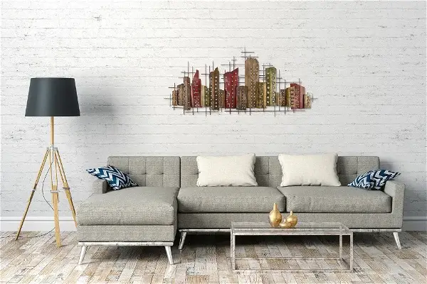 Metal wall art 'Complex Entity'