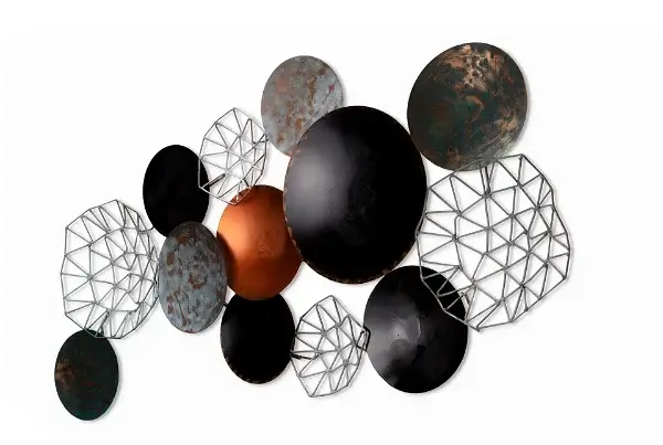 Metal wall art 'Galactic Space'