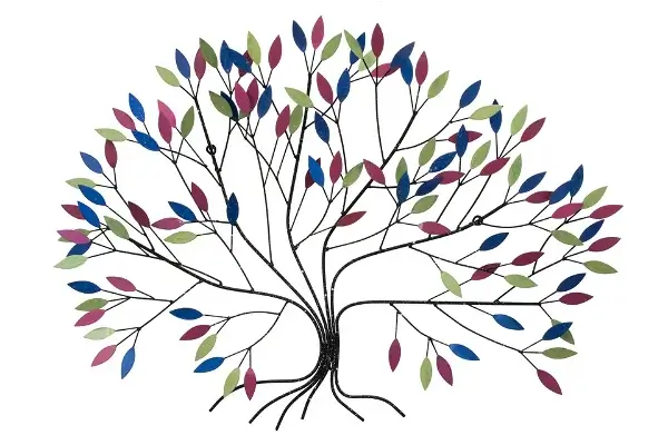 Metal wall art 'Wild Growth'