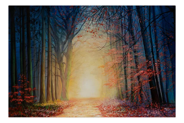 XXL Dipinti a olio 'Golden Beach Magic'