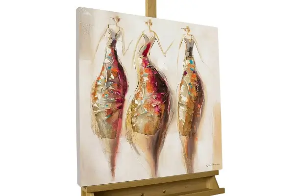 Quadro dipinto a mano 'Reginetta del ballo'