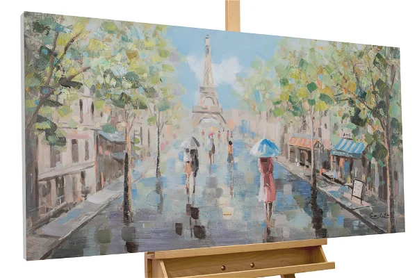 Quadro dipinto a mano 'Spring in Paris'