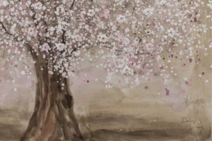 dipinti in acrilico rosa sogno di primavera