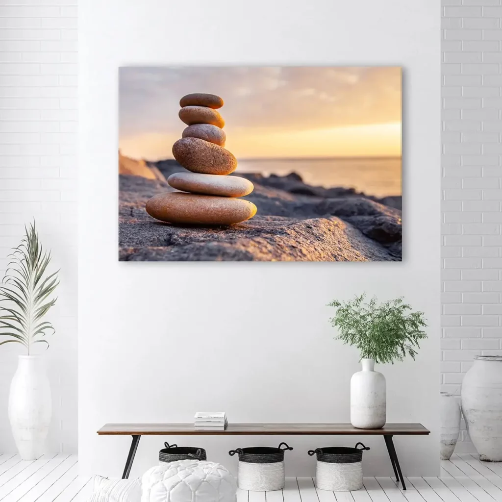 Stampa su tela 'Rock Stack'