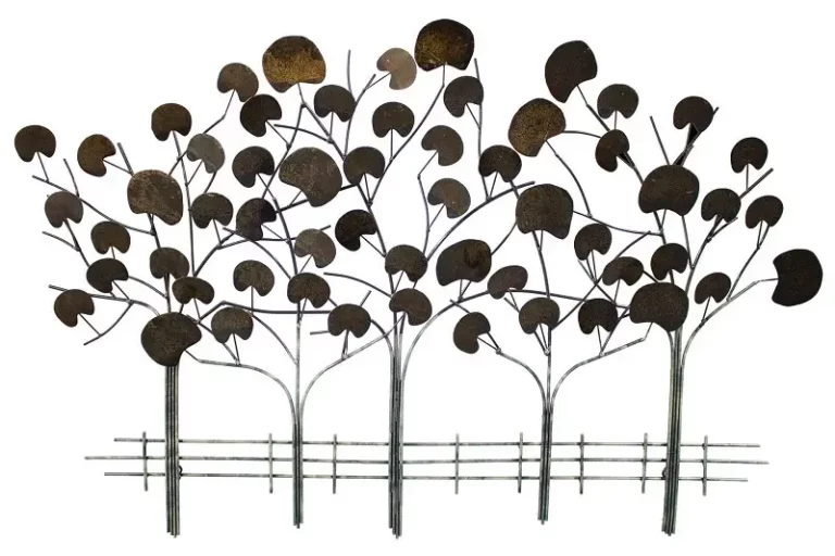 Scultura da parete in metallo 'Serenata degli alberi'