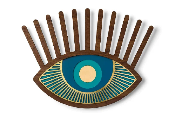 Maschera decorativa in legno 'Eye #7'