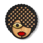Maschera decorativa in legno 'Roxy'