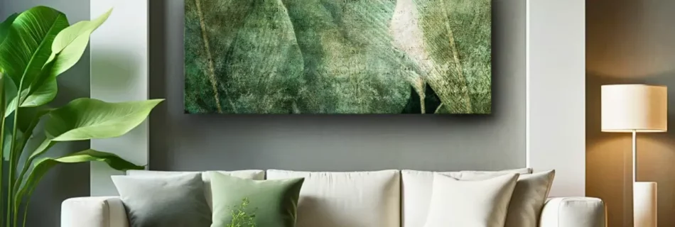 Stampa d'arte su tela 'Green Revolution Wide'