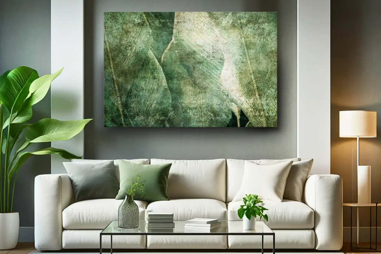 Stampa d'arte su tela 'Green Revolution Wide'