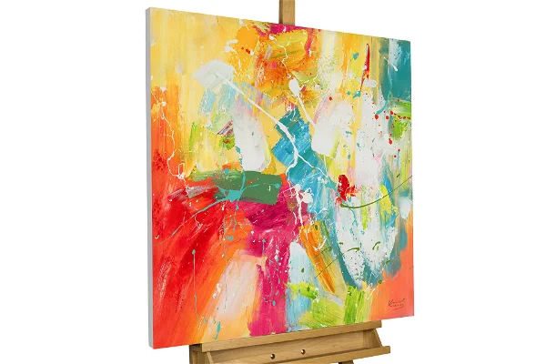 nonfigurative art colourful limited editions handpainted modern acrylic paintings