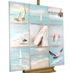 kl00062-acrylic-painting-summer-getaways in color sky blue and portrait mode.