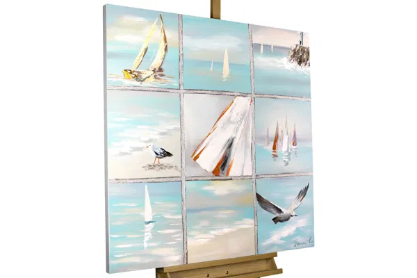 kl00062-acrylic-painting-summer-getaways in color sky blue and portrait mode.