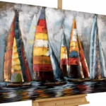 An image of a sailingboats in the sea.