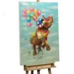 animals elephant acrylic paintings colourful canvas modern art