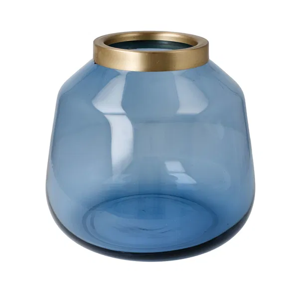 Glass vase 'Aurora Wave'